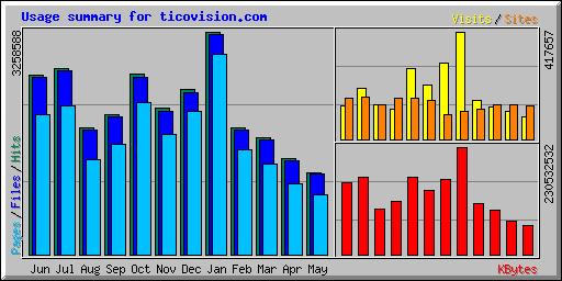 Usage summary para ticovision.com